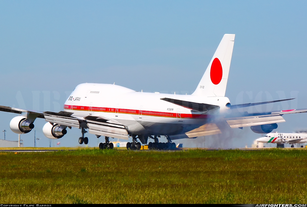 Japan - Air Force Boeing 747-47C 20-1102 at Lisbon (- Portela de Sacavem) (LIS / LPPT), Portugal
