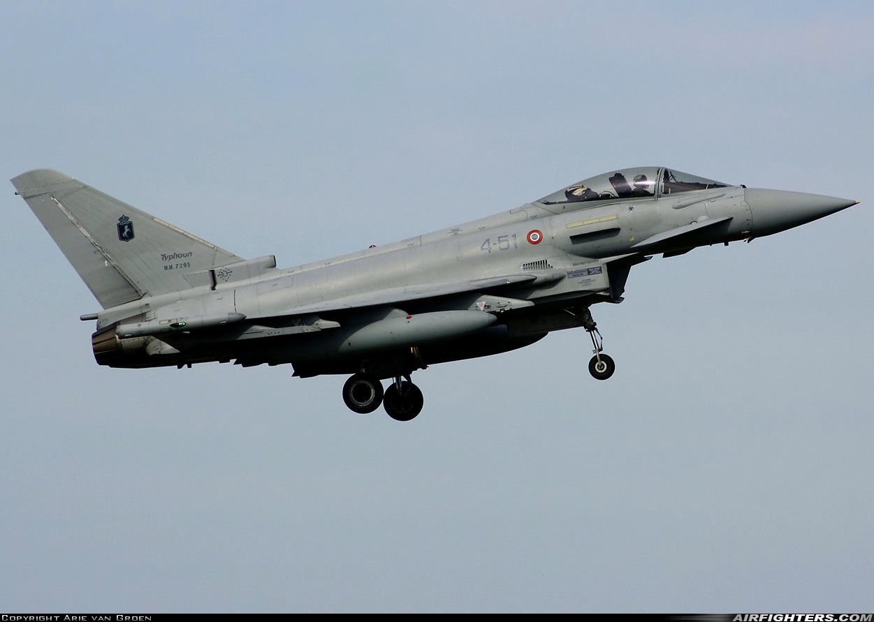 Italy - Air Force Eurofighter F-2000A Typhoon (EF-2000S) MM7295 at Leeuwarden (LWR / EHLW), Netherlands