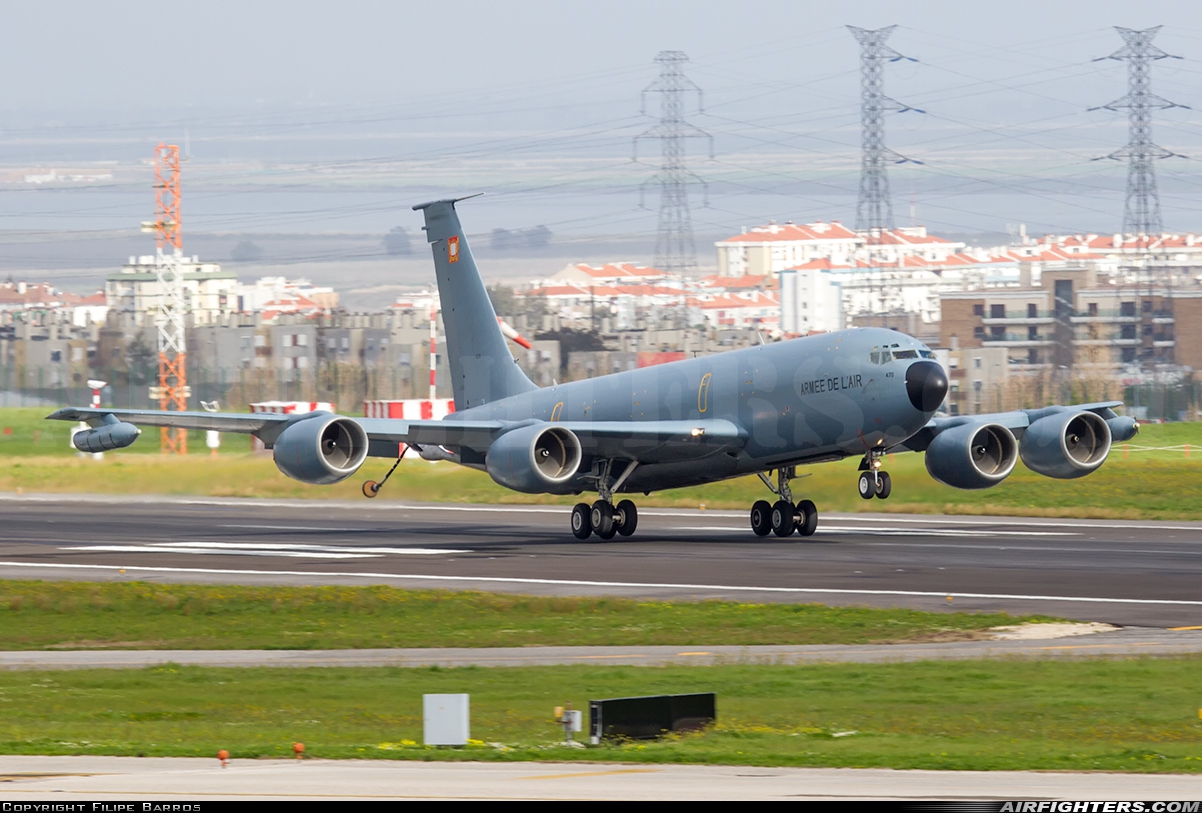 France - Air Force Boeing C-135FR Stratotanker (717-164) 470 at Lisbon (- Portela de Sacavem) (LIS / LPPT), Portugal