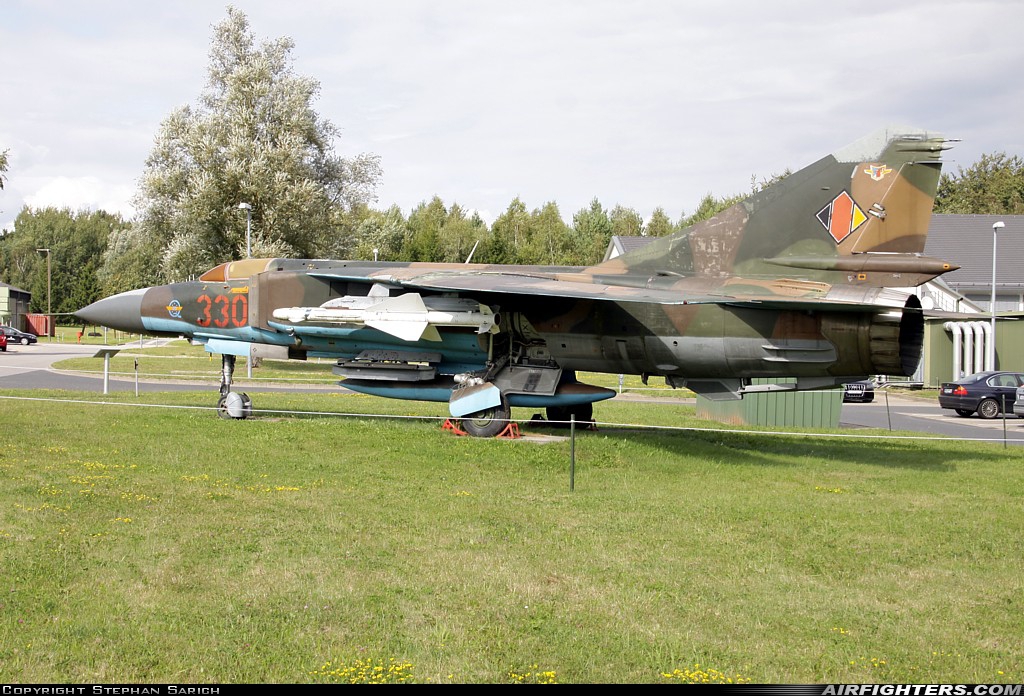 East Germany - Air Force Mikoyan-Gurevich MiG-23ML 330 at Rostock - Laage (RLG / ETNL), Germany