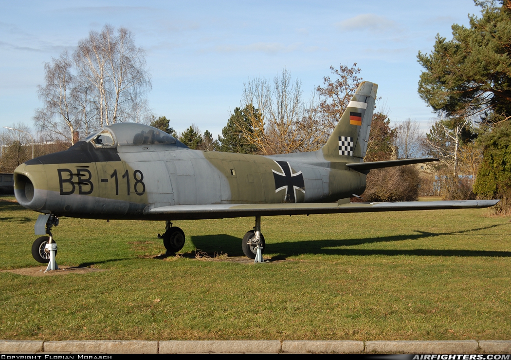 Germany - Air Force Canadair CL-13A Sabre Mk.5 BB+118 at Furstenfeldbruck (FEL / ETSF), Germany