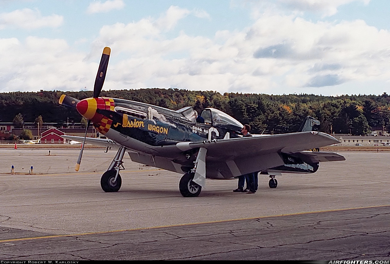Private North American P-51D Mustang N51U at Manchester (MHT / KMHT), USA