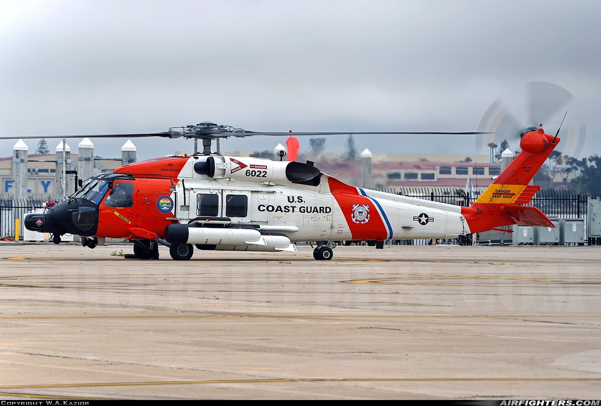 USA - Coast Guard Sikorsky MH-60T Jayhawk 6022 at San Diego - Int. / Lindbergh Field (SAN / KSAN), USA