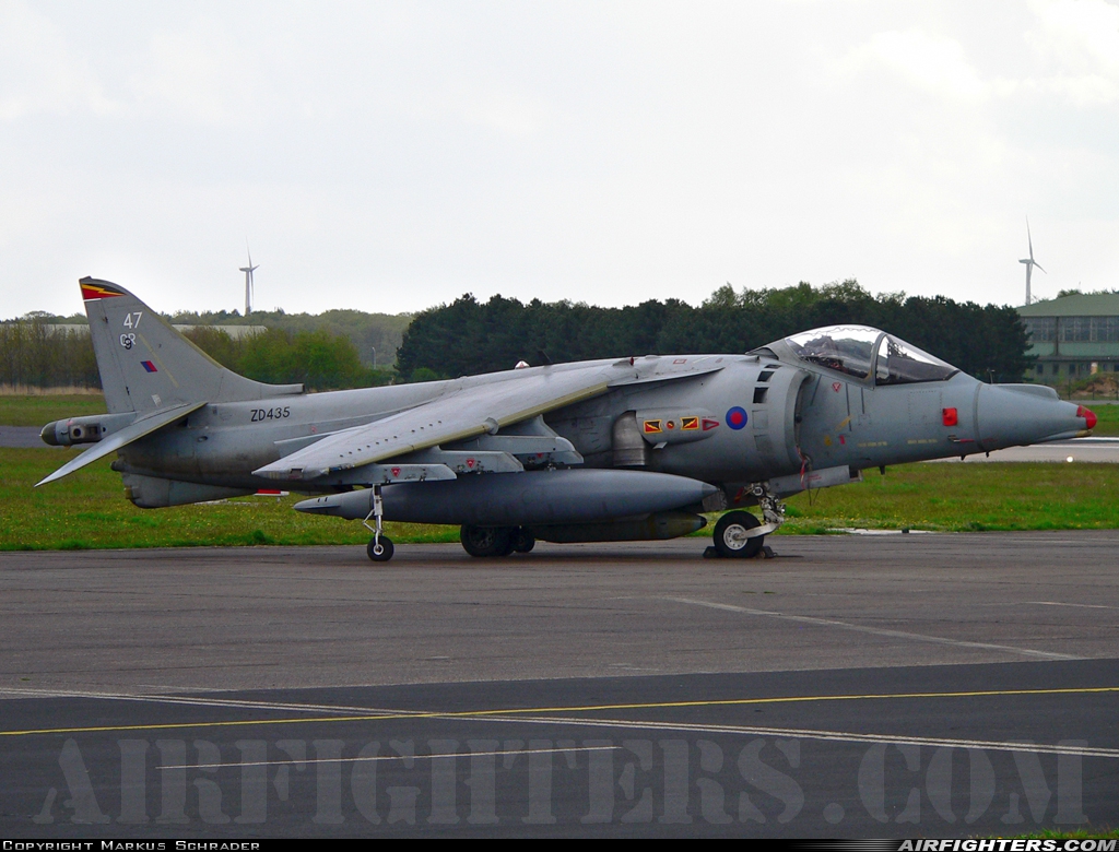 UK - Air Force British Aerospace Harrier GR.9 ZD435 at Weeze (NRN / EDLV), Germany