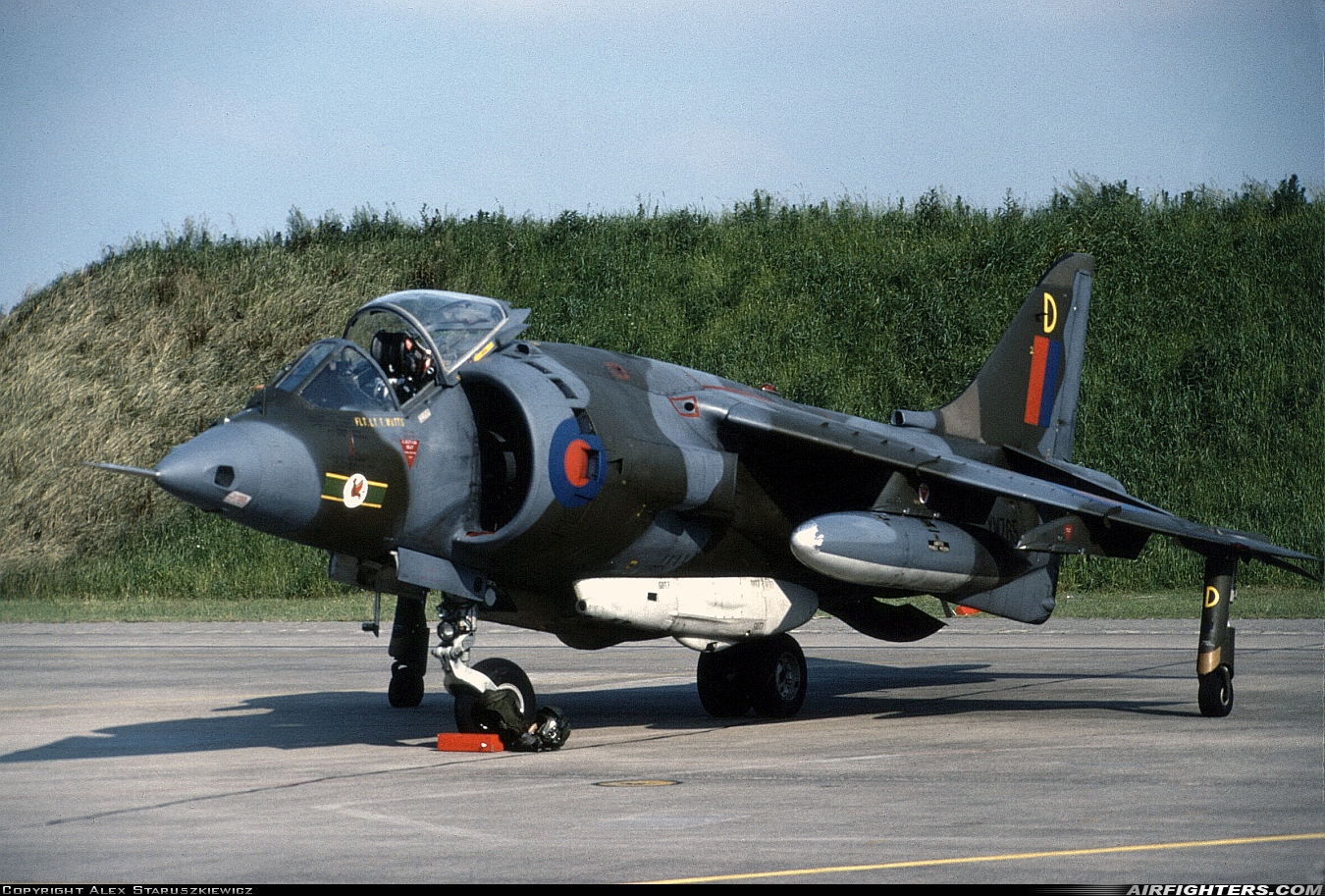 UK - Air Force Hawker Siddeley Harrier GR.3 XW765 at Hopsten (Rheine -) (ETNP), Germany
