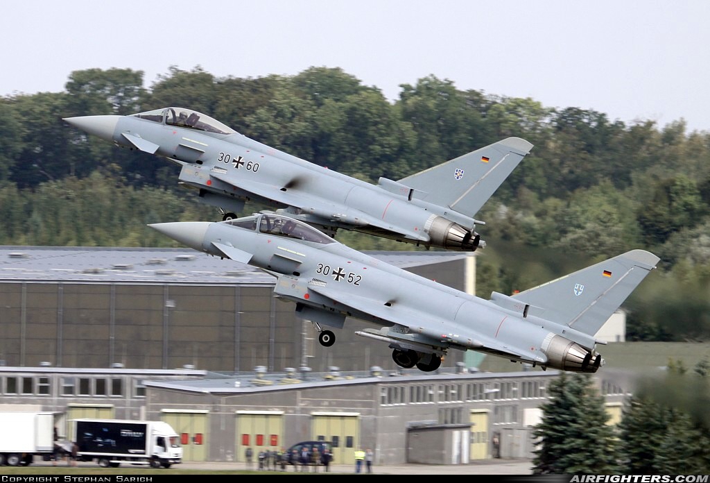 Germany - Air Force Eurofighter EF-2000 Typhoon S 30+52 at Rostock - Laage (RLG / ETNL), Germany