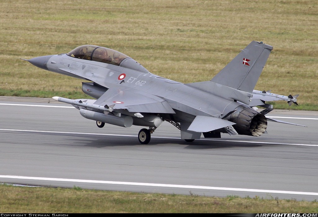 Denmark - Air Force General Dynamics F-16BM Fighting Falcon ET-612 at Rostock - Laage (RLG / ETNL), Germany