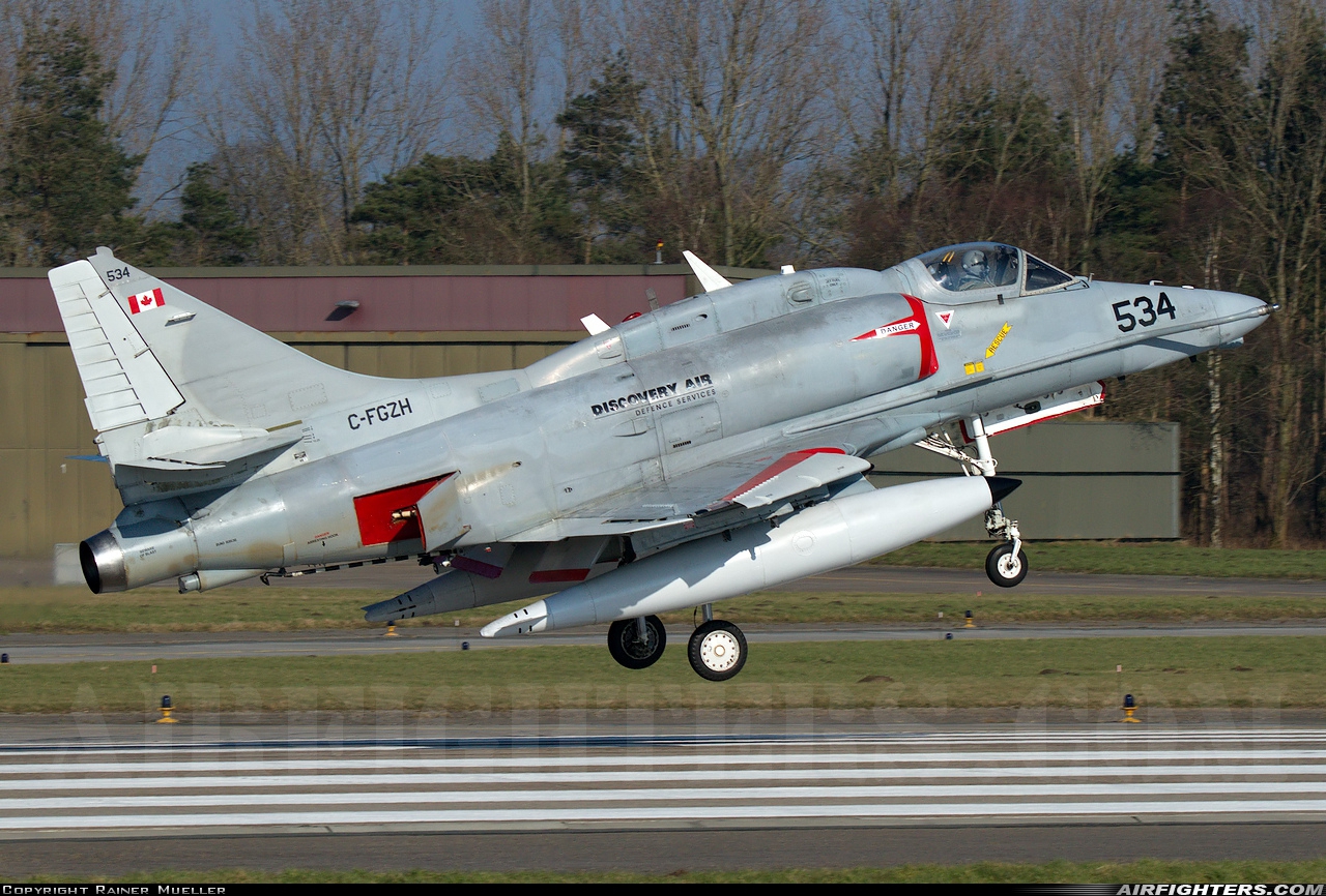 Company Owned - Discovery Air Defence Services Douglas A-4N Skyhawk C-FGZH at Wittmundhafen (Wittmund) (ETNT), Germany