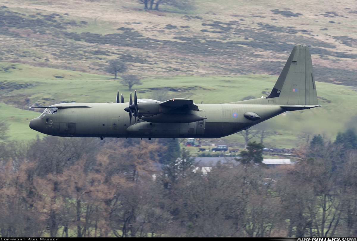 UK - Air Force Lockheed Martin Hercules C4 (C-130J-30 / L-382) ZH874 at Off-Airport - North Wales, UK