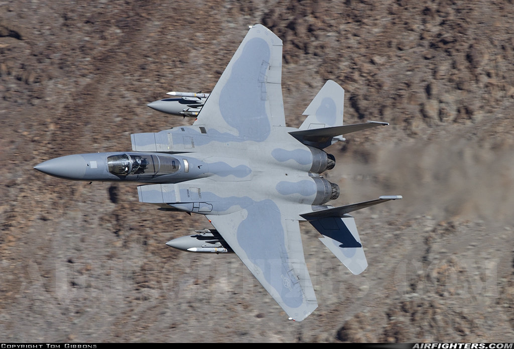 USA - Air Force McDonnell Douglas F-15C Eagle 80-0035 at Off-Airport - Rainbow Canyon area, USA