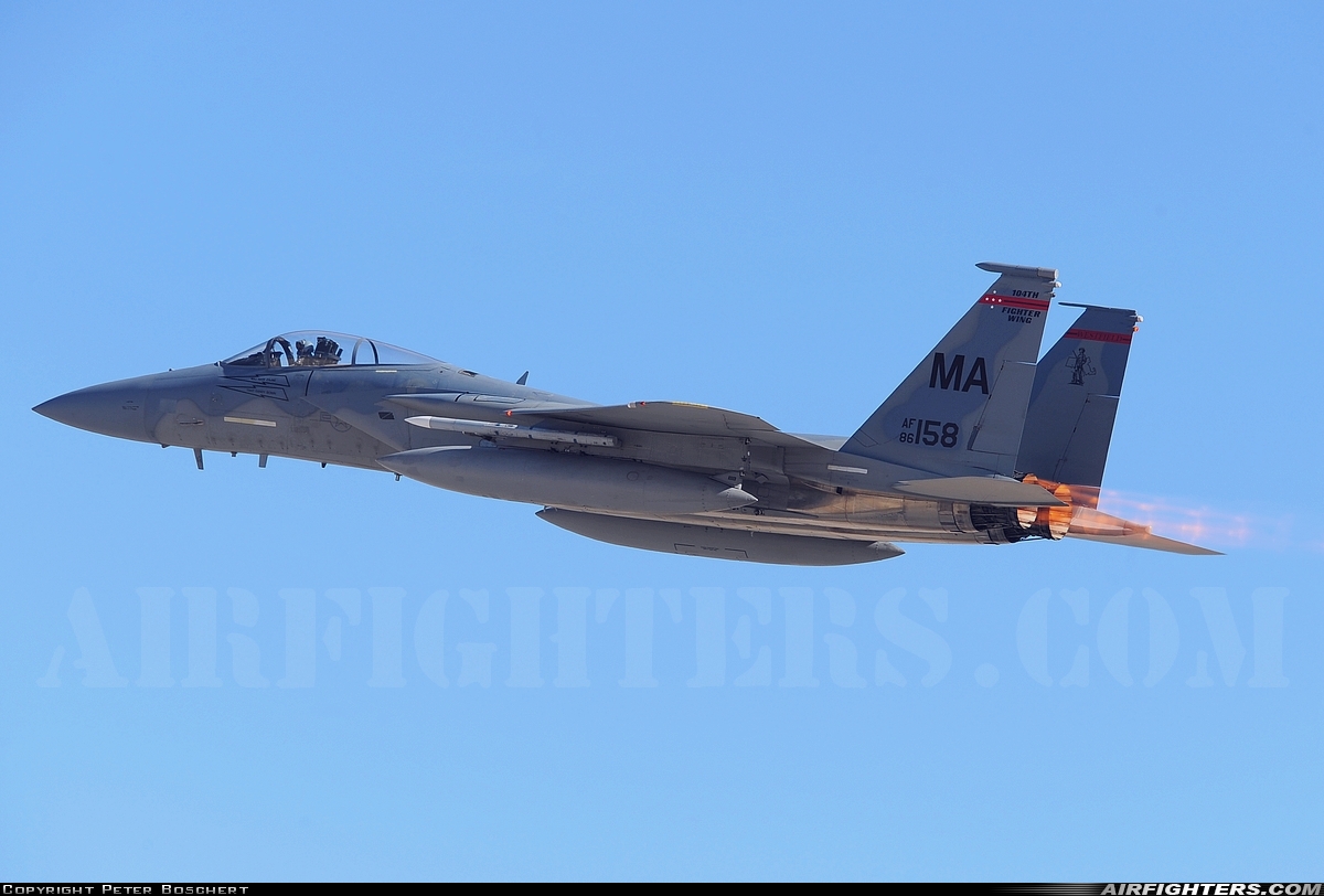 USA - Air Force McDonnell Douglas F-15C Eagle 86-0158 at Las Vegas - Nellis AFB (LSV / KLSV), USA