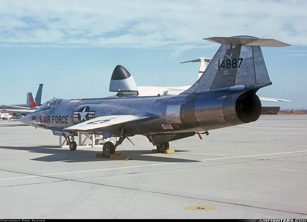 USA - Air Force Lockheed F-104G Starfighter 67-14887 at Atwater (Merced) - Castle (AFB) (MER / KMER), USA