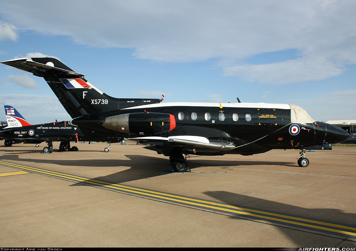 UK - Air Force Hawker Siddeley HS-125-2 Dominie T1 XS739 at Fairford (FFD / EGVA), UK
