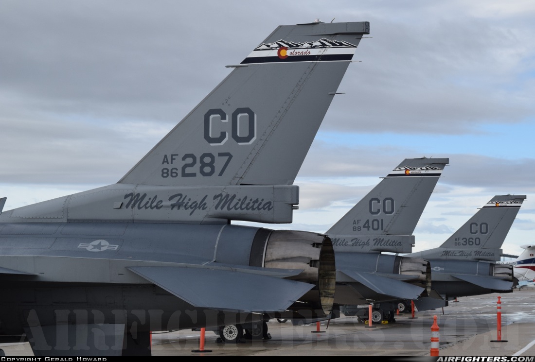 USA - Air Force General Dynamics F-16C Fighting Falcon 86-0287 at Boise - Air Terminal / Gowen Field (Municipal) (BOI / KBOI), USA