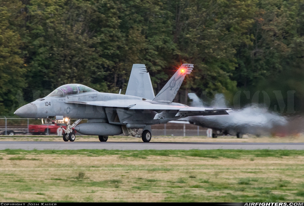 USA - Navy Boeing F/A-18F Super Hornet 166847 at Seattle - Boeing Field / King County Int. (BFI / KBFI), USA