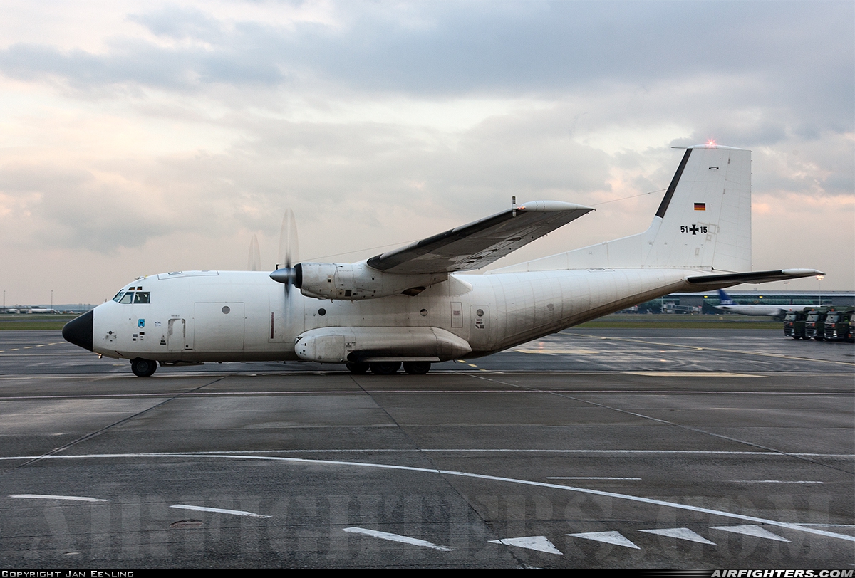 Germany - Air Force Transport Allianz C-160D 51+15 at Brussels - National (Zaventem) / Melsbroek (BRU / EBBR / EBMB), Belgium