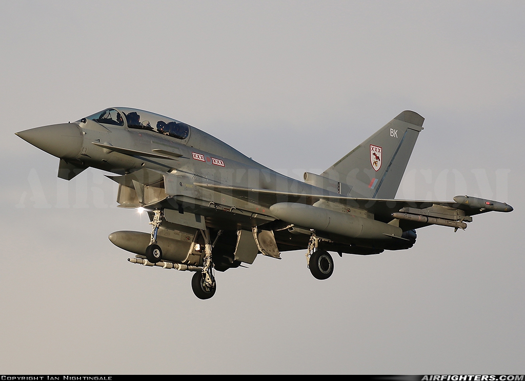 UK - Air Force Eurofighter Typhoon T3 ZJ812 at Coningsby (EGXC), UK