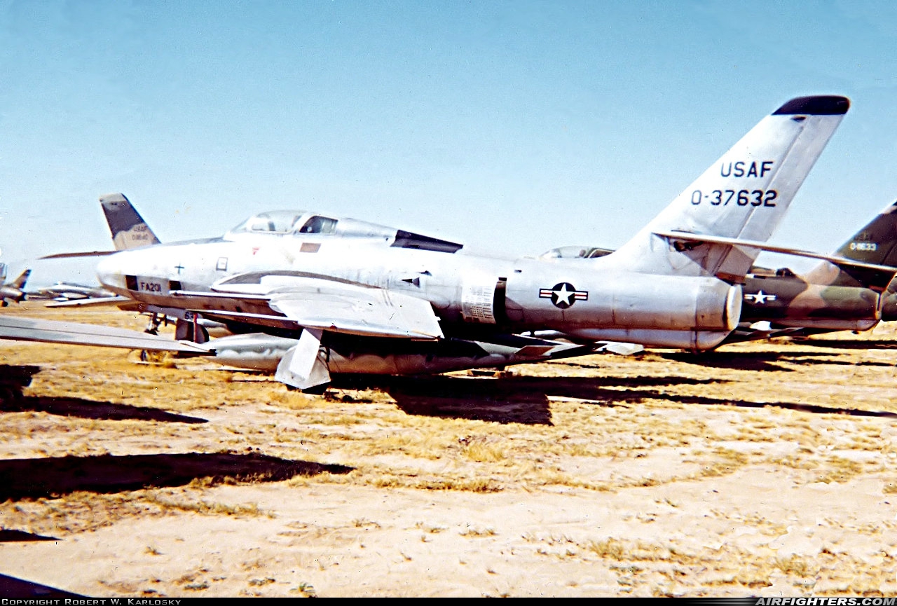USA - Air Force Republic RF-84F Thunderflash 53-7632 at Tucson - Davis-Monthan AFB (DMA / KDMA), USA