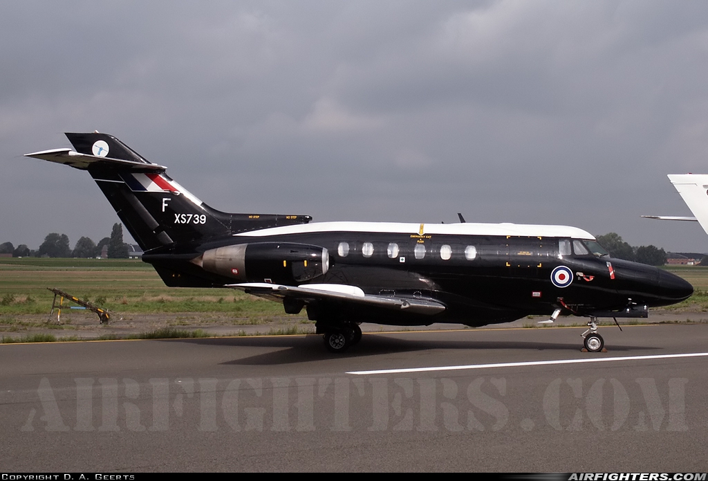 UK - Air Force Hawker Siddeley HS-125-2 Dominie T1 XS739 at Beauvechain (EBBE), Belgium