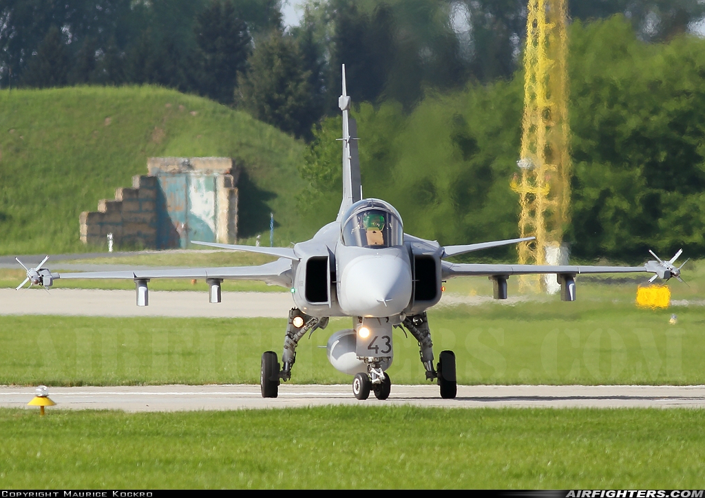 Czech Republic - Air Force Saab JAS-39C Gripen 9243 at Caslav (LKCV), Czech Republic