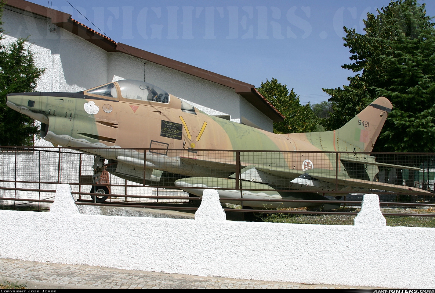 Portugal - Air Force Fiat G-91R4 5421 at Off-Airport - Carvalhal Formoso, Portugal