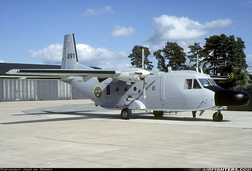 Sweden - Armed Forces CASA SH89 Aviocar (C-212-200) 89001 at Ronneby (RNB / ESDF), Sweden
