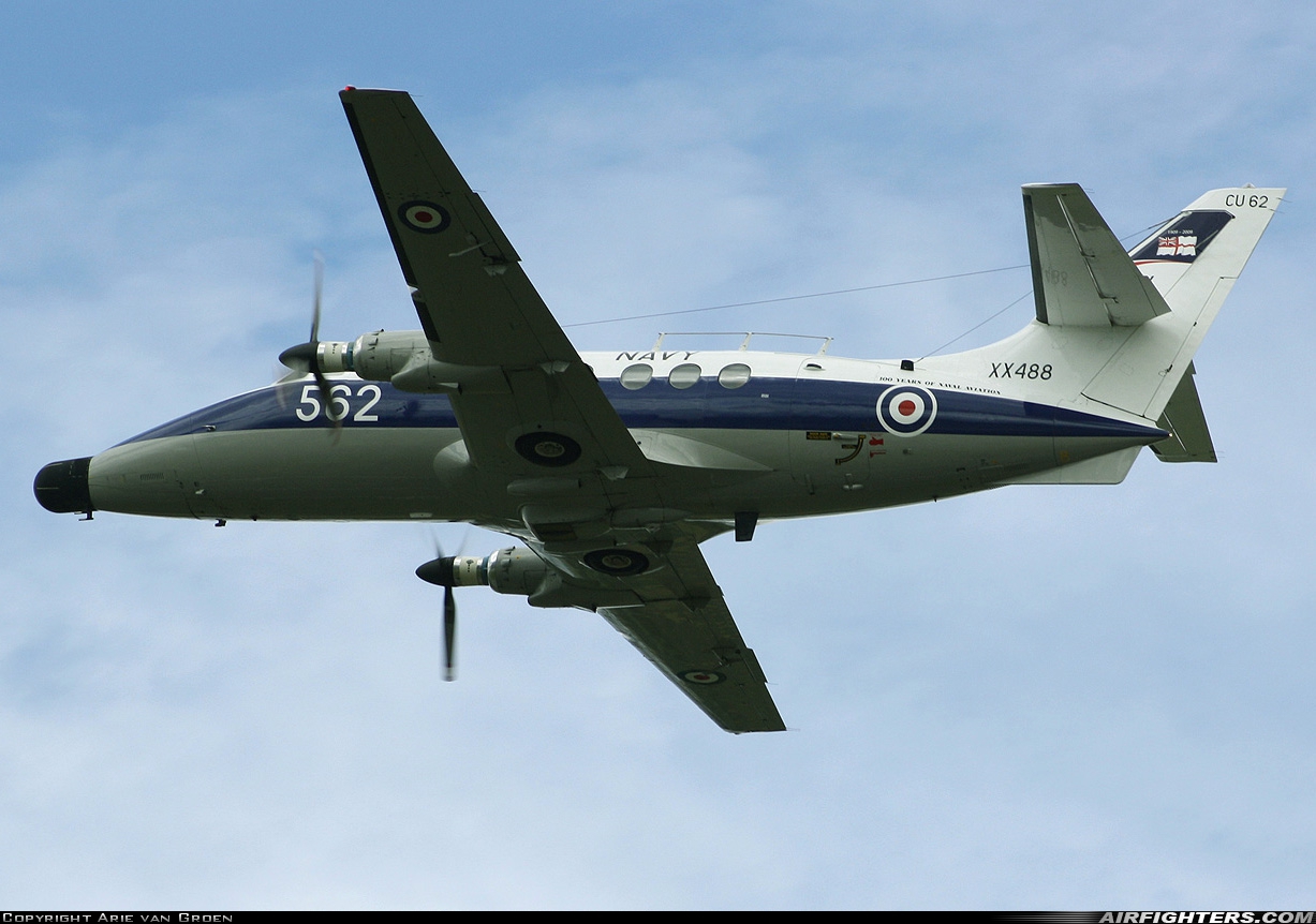 UK - Navy Scottish Aviation HP-137 Jetstream T2 XX488 at Fairford (FFD / EGVA), UK