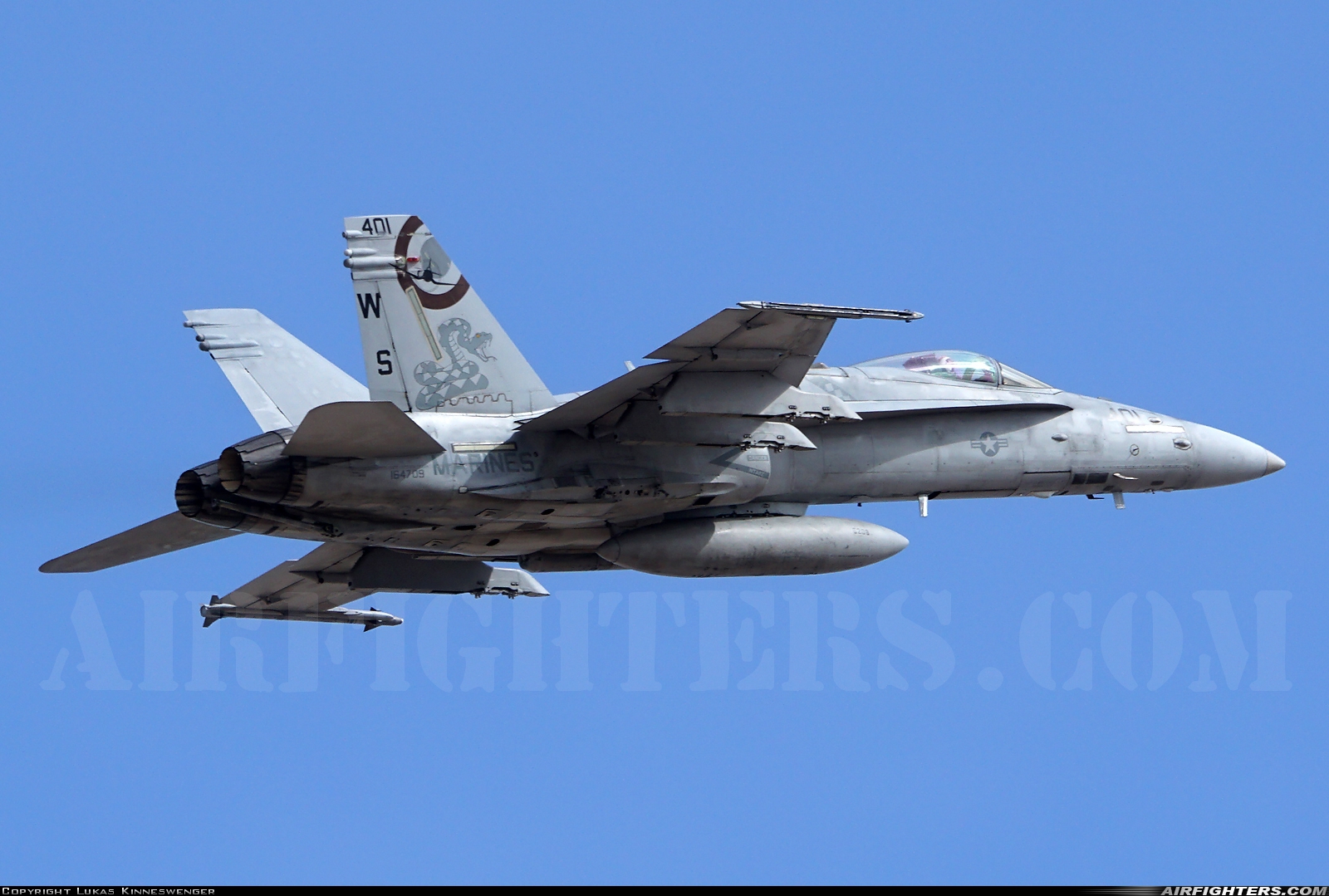 USA - Marines McDonnell Douglas F/A-18C Hornet 164709 at Phoenix - Sky Harbor Int. (PHX / KPHX), USA