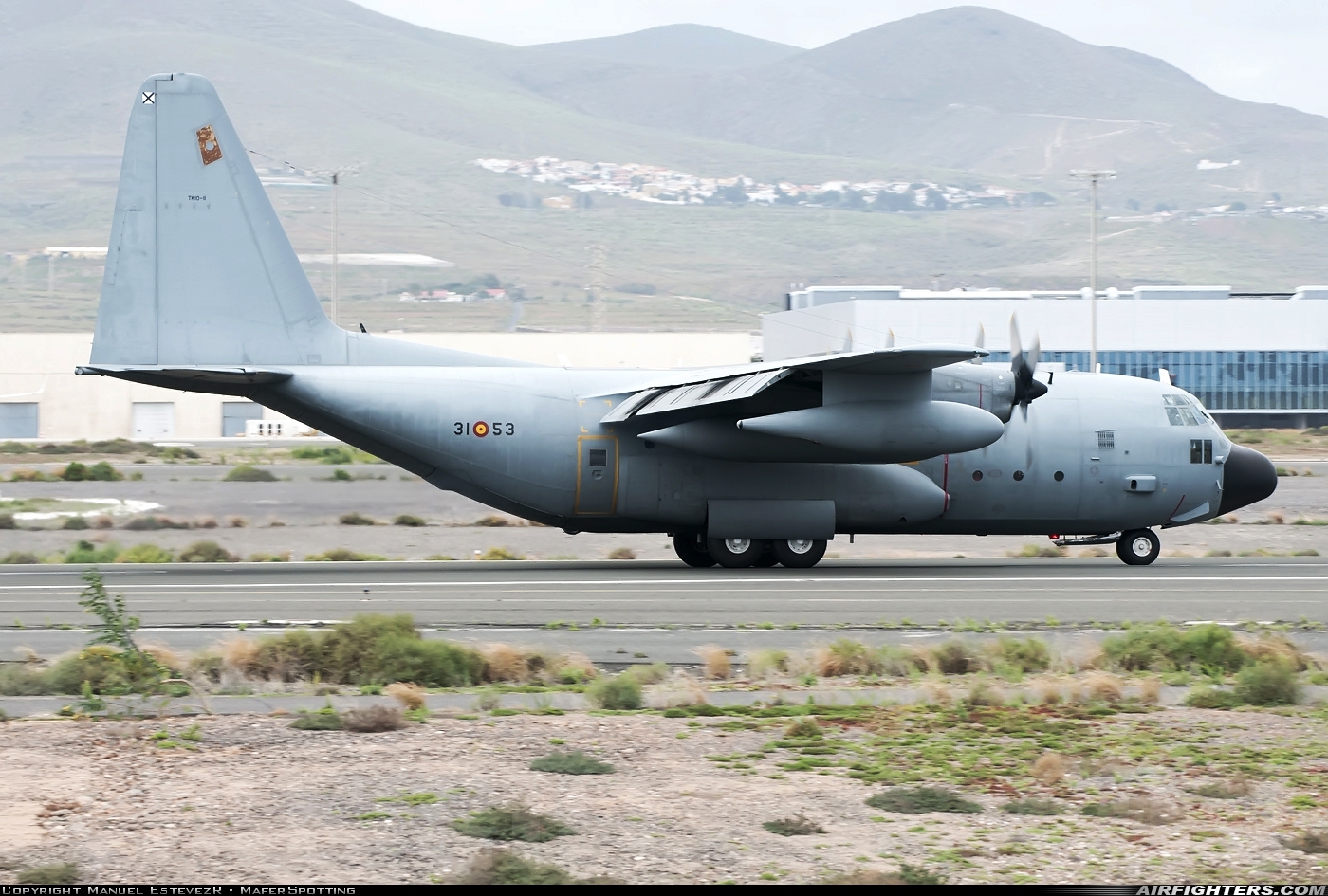 Spain - Air Force Lockheed KC-130H Hercules (L-382) TK.10-11 at Gran Canaria (- Las Palmas / Gando) (LPA / GCLP), Spain