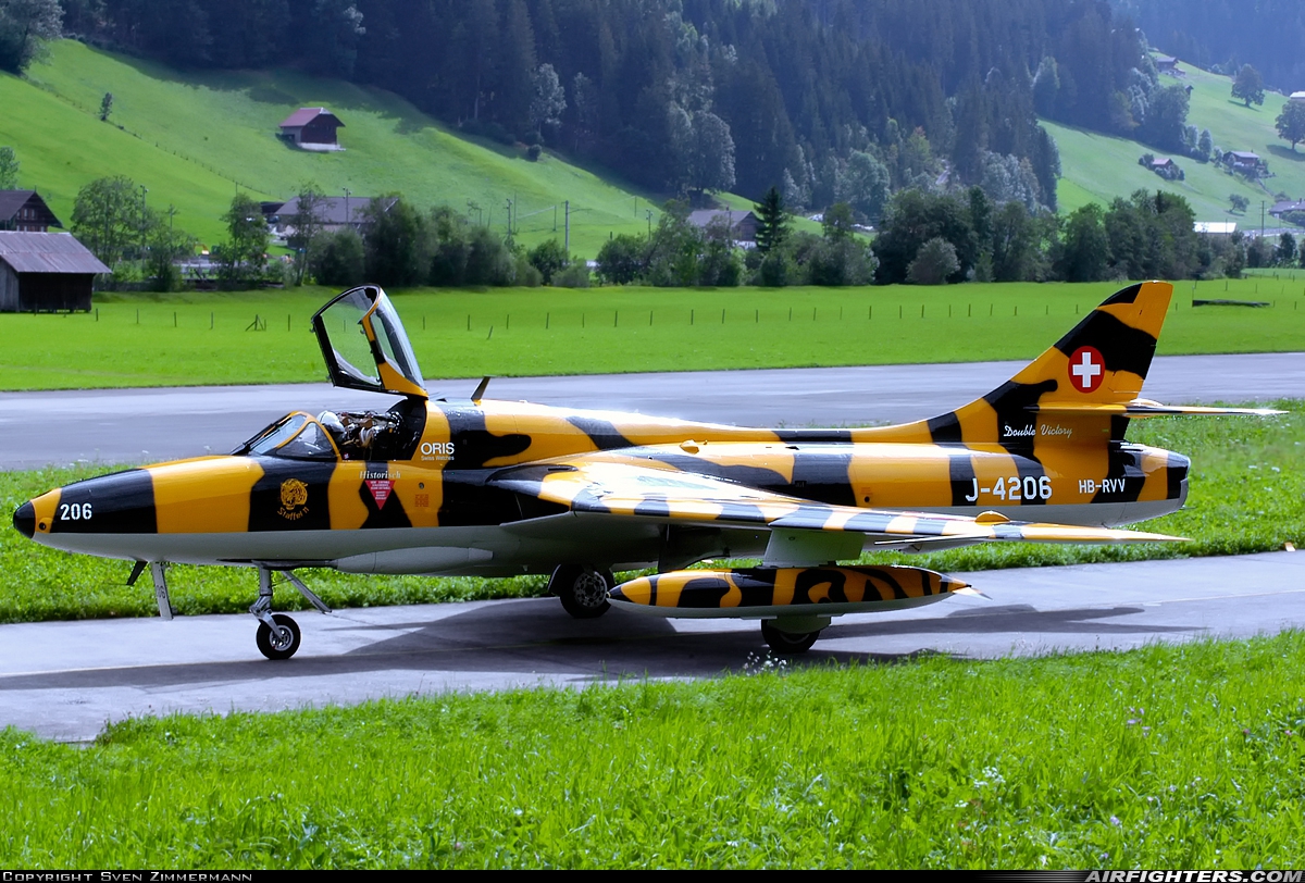 Private - Verein Hunter Flying Group Hawker Hunter T68 HB-RVV at St. Stephan (LSTS), Switzerland