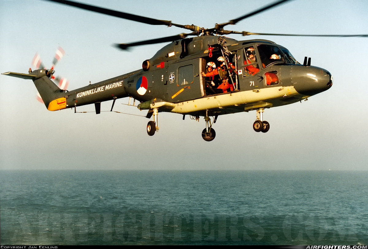 Netherlands - Navy Westland WG-13 Lynx SH-14B 271 at Off-Airport - North Sea, International Airspace
