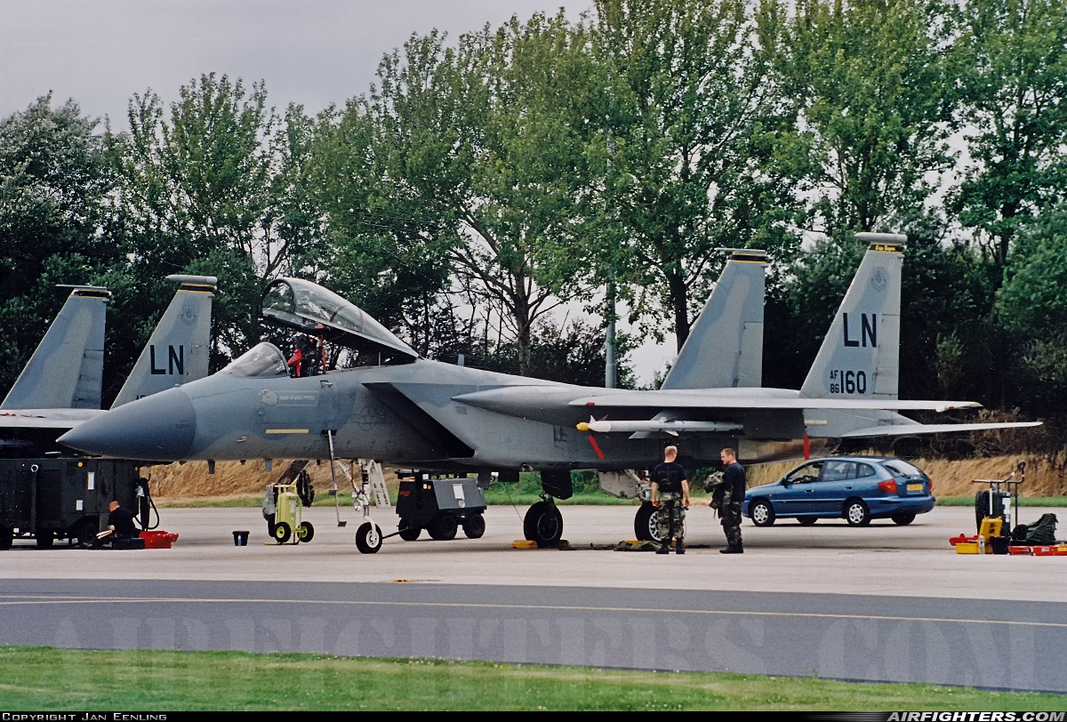 USA - Air Force McDonnell Douglas F-15C Eagle 86-0160 at Leeuwarden (LWR / EHLW), Netherlands