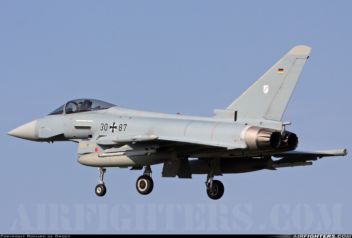 Germany - Air Force Eurofighter EF-2000 Typhoon S 30+87 at Norvenich (ETNN), Germany