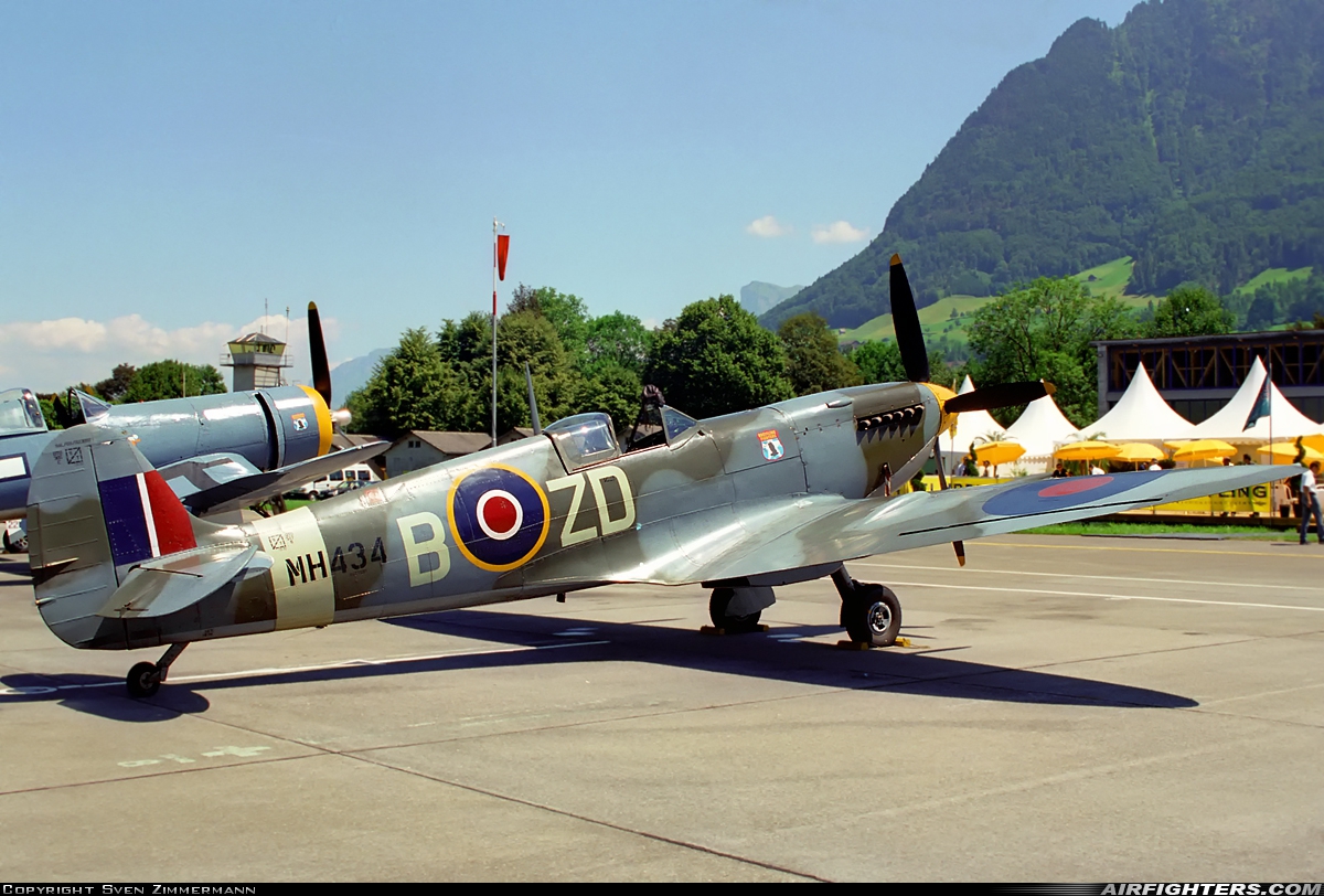 Private - Old Flying Machine Company Supermarine 361 Spitfire LF.IXc G-ASJV at Buochs (Stans) (LSMU / LSZC), Switzerland
