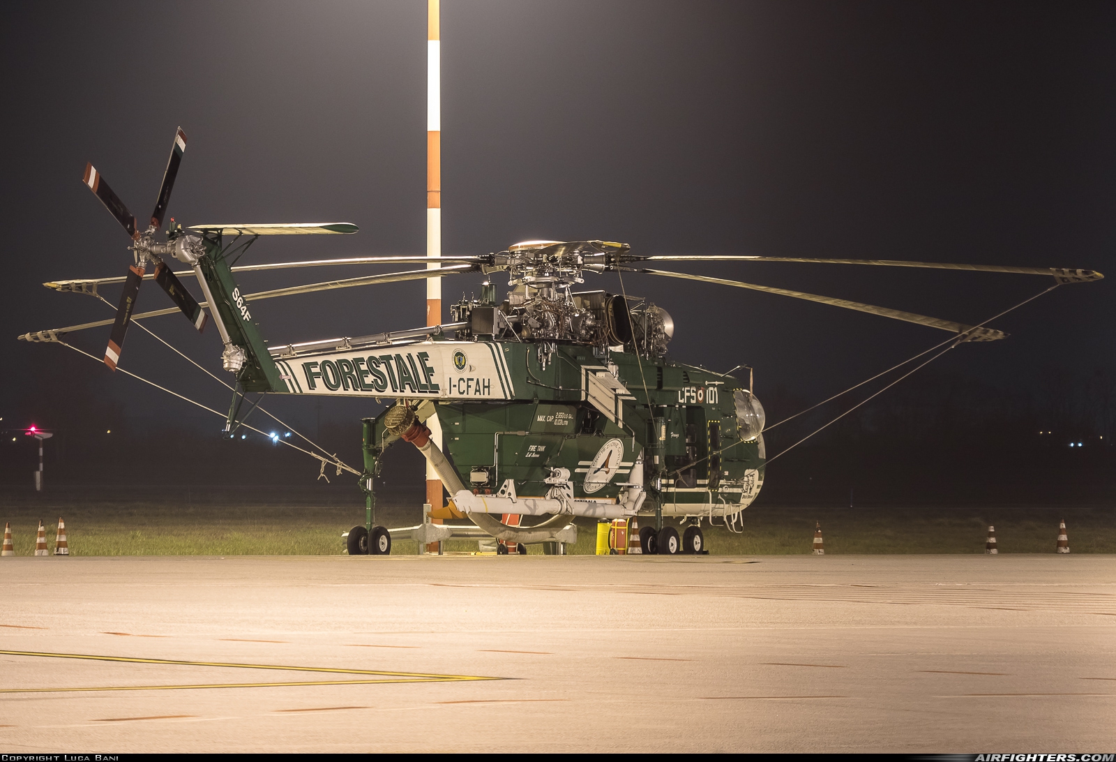Italy - Corpo Forestale dello Stato Sikorsky S-64F Skycrane I-CFAH at Brescia - Montichiari (VBS / LIPO), Italy
