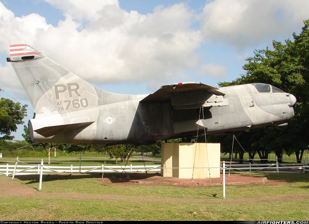 USA - Air Force LTV Aerospace A-7D Corsair II 74-1760 at Off-Airport - Camp Santiago Army Base, Salinas, Puerto Rico