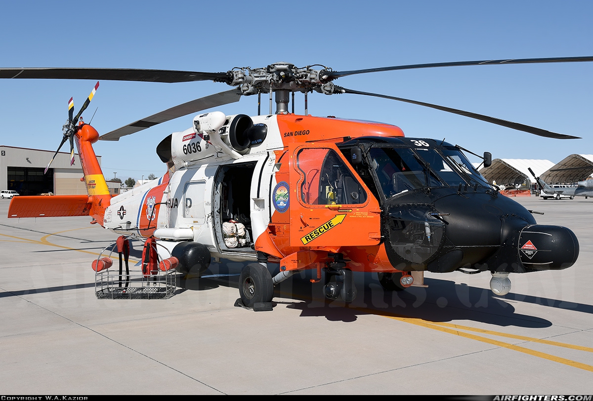 USA - Coast Guard Sikorsky MH-60T Jayhawk 6036 at El Centro - NAF (NJK / KNJK), USA
