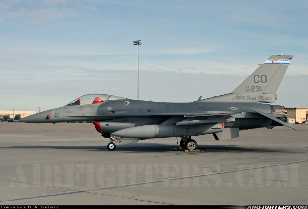 USA - Air Force General Dynamics F-16C Fighting Falcon 87-0231 at Mountain Home - Mountain Home Air Force Base (MUO / KMUO), USA