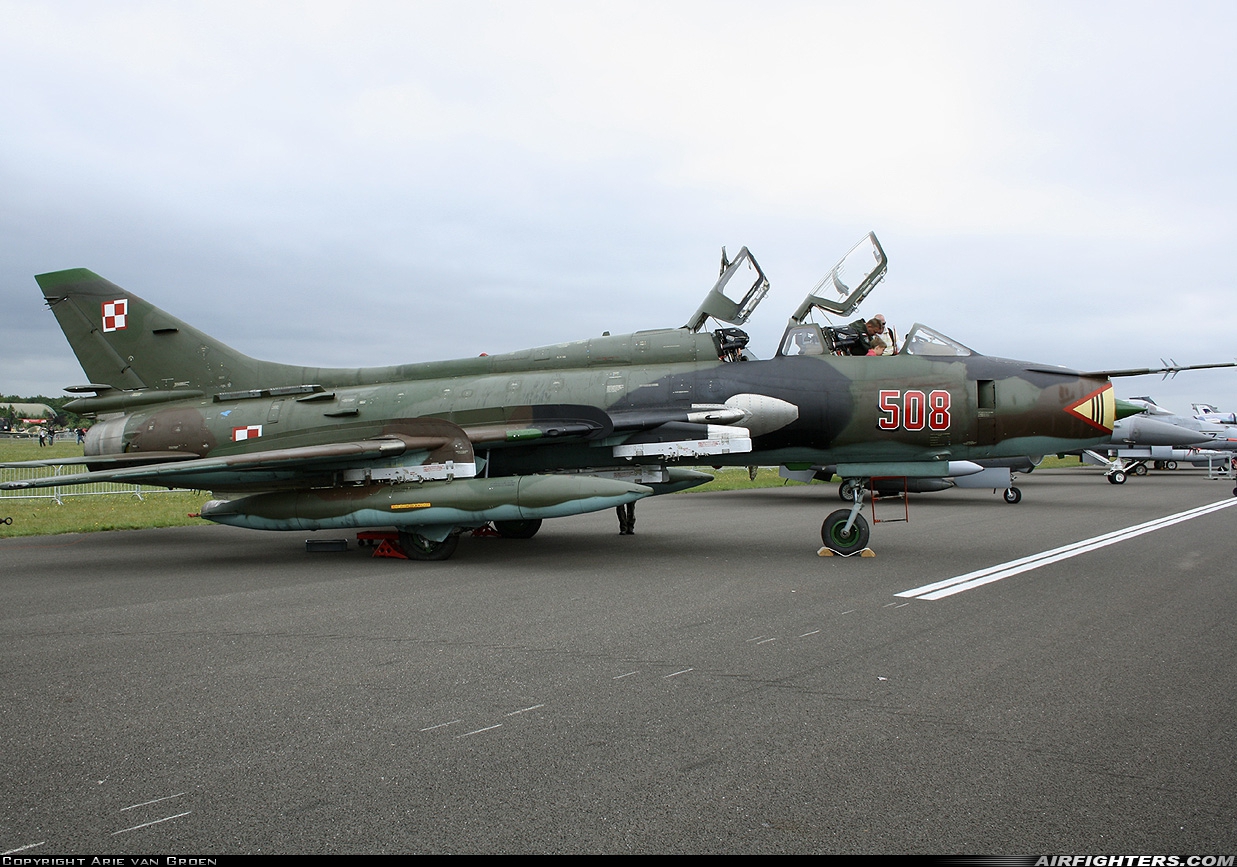 Poland - Air Force Sukhoi Su-22UM-3K 508 at Breda - Gilze-Rijen (GLZ / EHGR), Netherlands