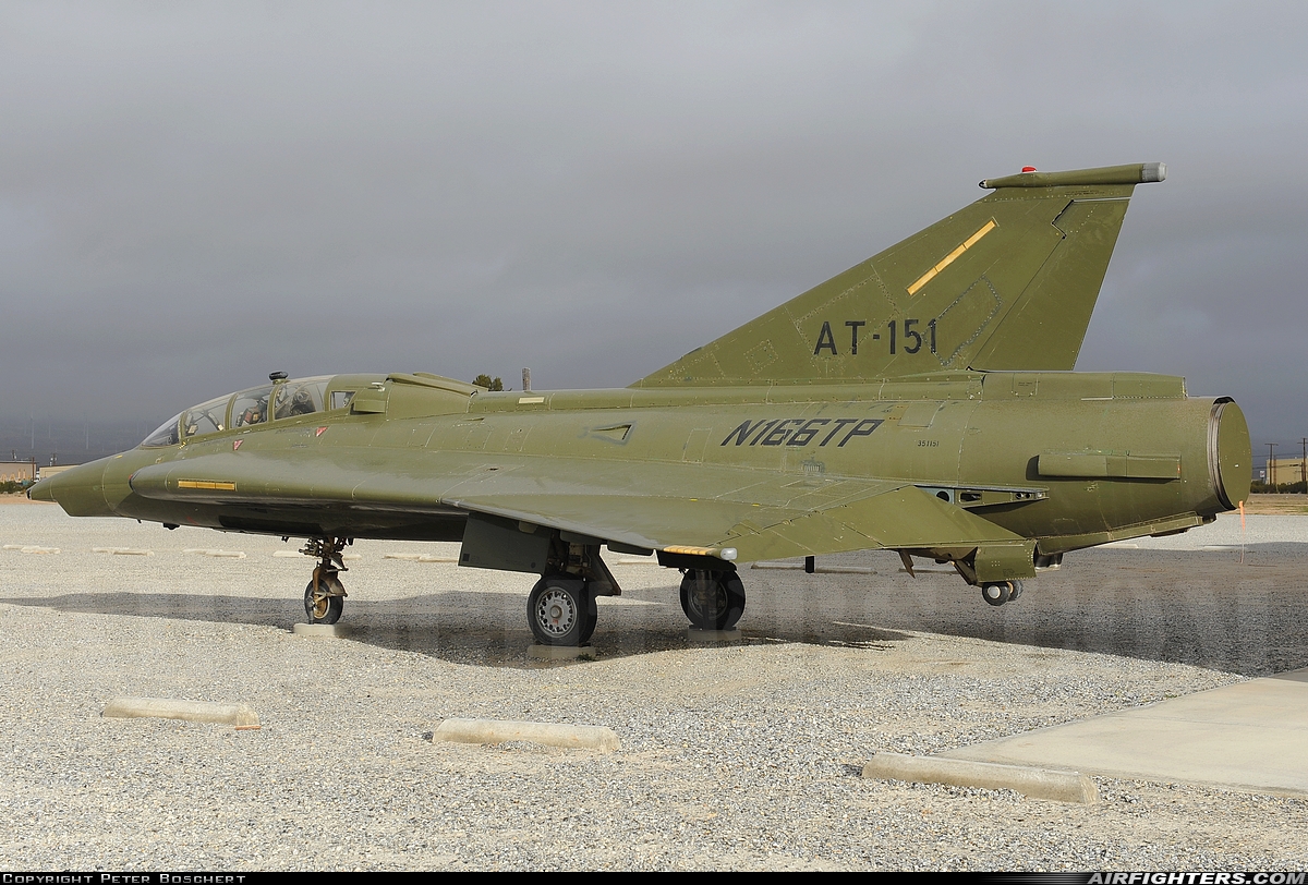 Company Owned - National Test Pilot School Saab TF35 Draken N166TP at Mojave (MHV), USA