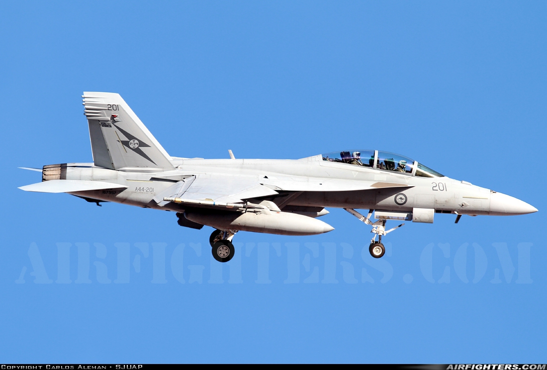 Australia - Air Force Boeing F/A-18F Super Hornet A44-201 at Las Vegas - Nellis AFB (LSV / KLSV), USA