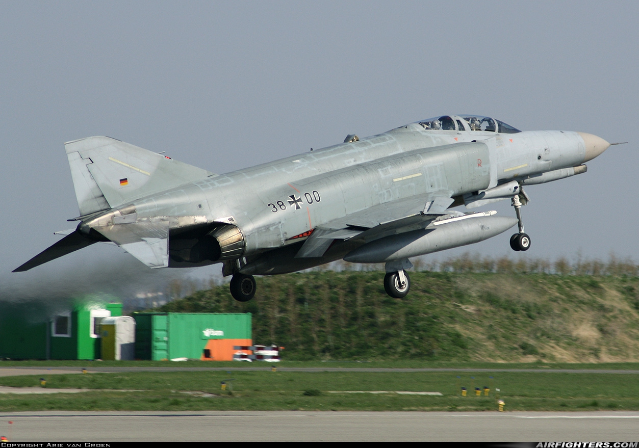 Germany - Air Force McDonnell Douglas F-4F Phantom II 38+00 at Leeuwarden (LWR / EHLW), Netherlands