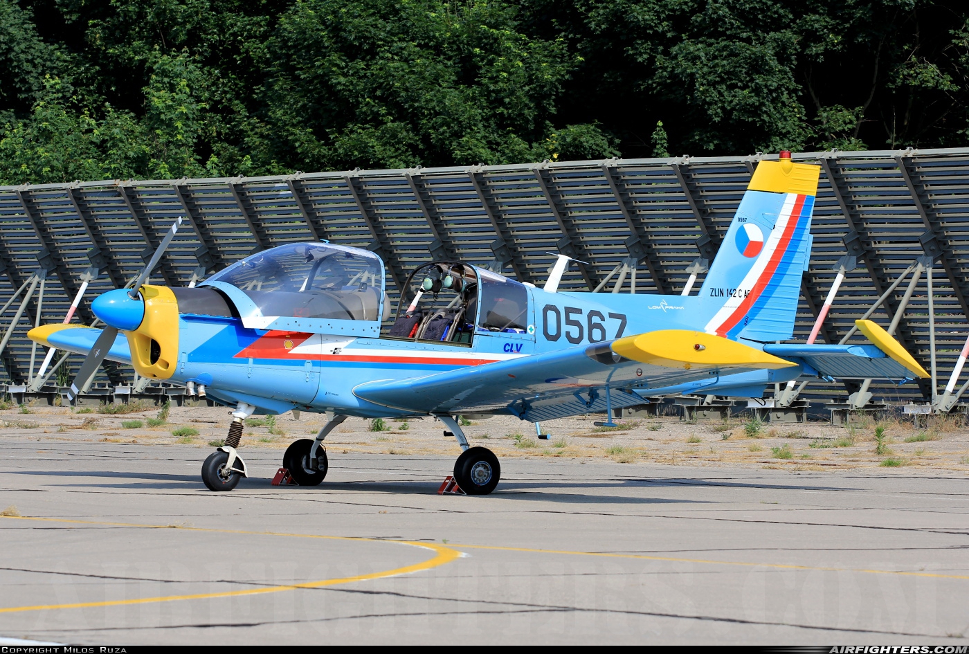 Czech Republic - Air Force Zlin Z-142C AF 0567 at Pardubice (PED / LKPD), Czech Republic