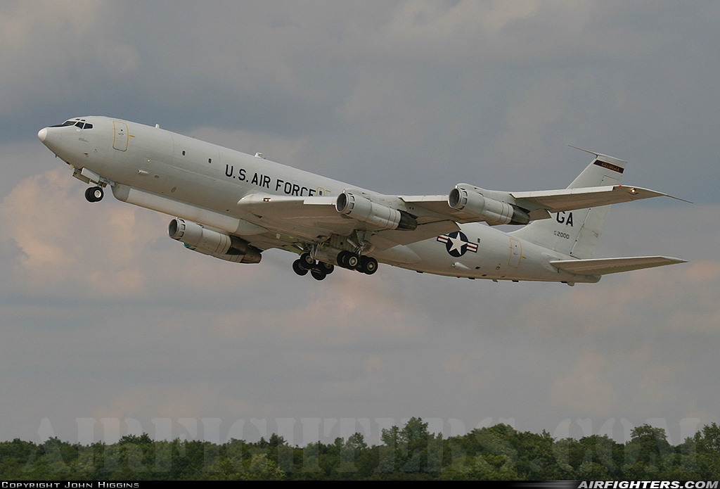 USA - Air Force Boeing E-8C Joint Stars 00-2000 at Fairford (FFD / EGVA), UK