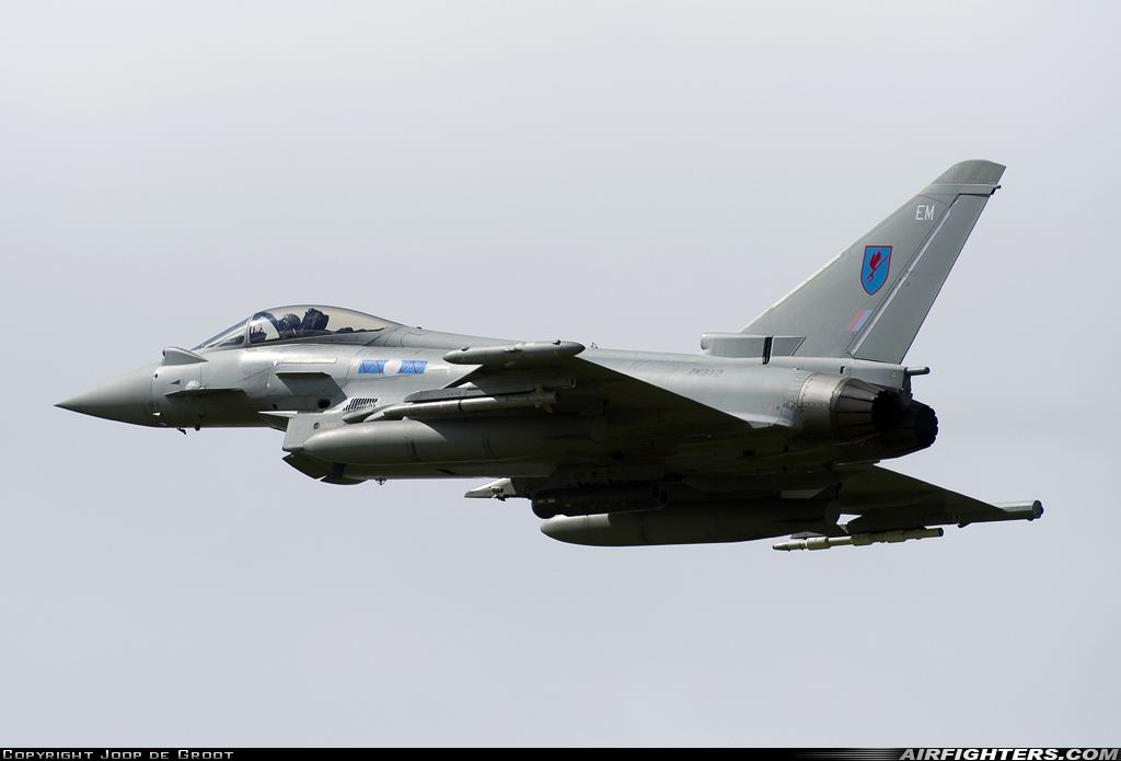 UK - Air Force Eurofighter Typhoon FGR4 ZK312 at Lossiemouth (LMO / EGQS), UK