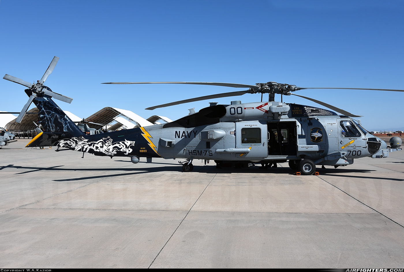 USA - Navy Sikorsky MH-60R Strikehawk (S-70B) 168103 at El Centro - NAF (NJK / KNJK), USA