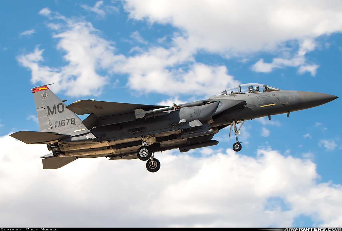 USA - Air Force McDonnell Douglas F-15E Strike Eagle 88-1678 at Boise - Air Terminal / Gowen Field (Municipal) (BOI / KBOI), USA