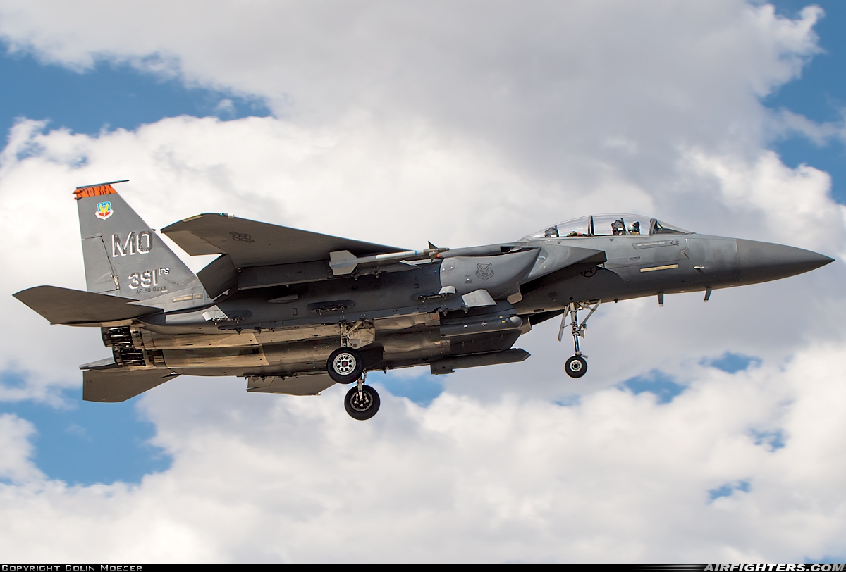 USA - Air Force McDonnell Douglas F-15E Strike Eagle 90-0233 at Boise - Air Terminal / Gowen Field (Municipal) (BOI / KBOI), USA