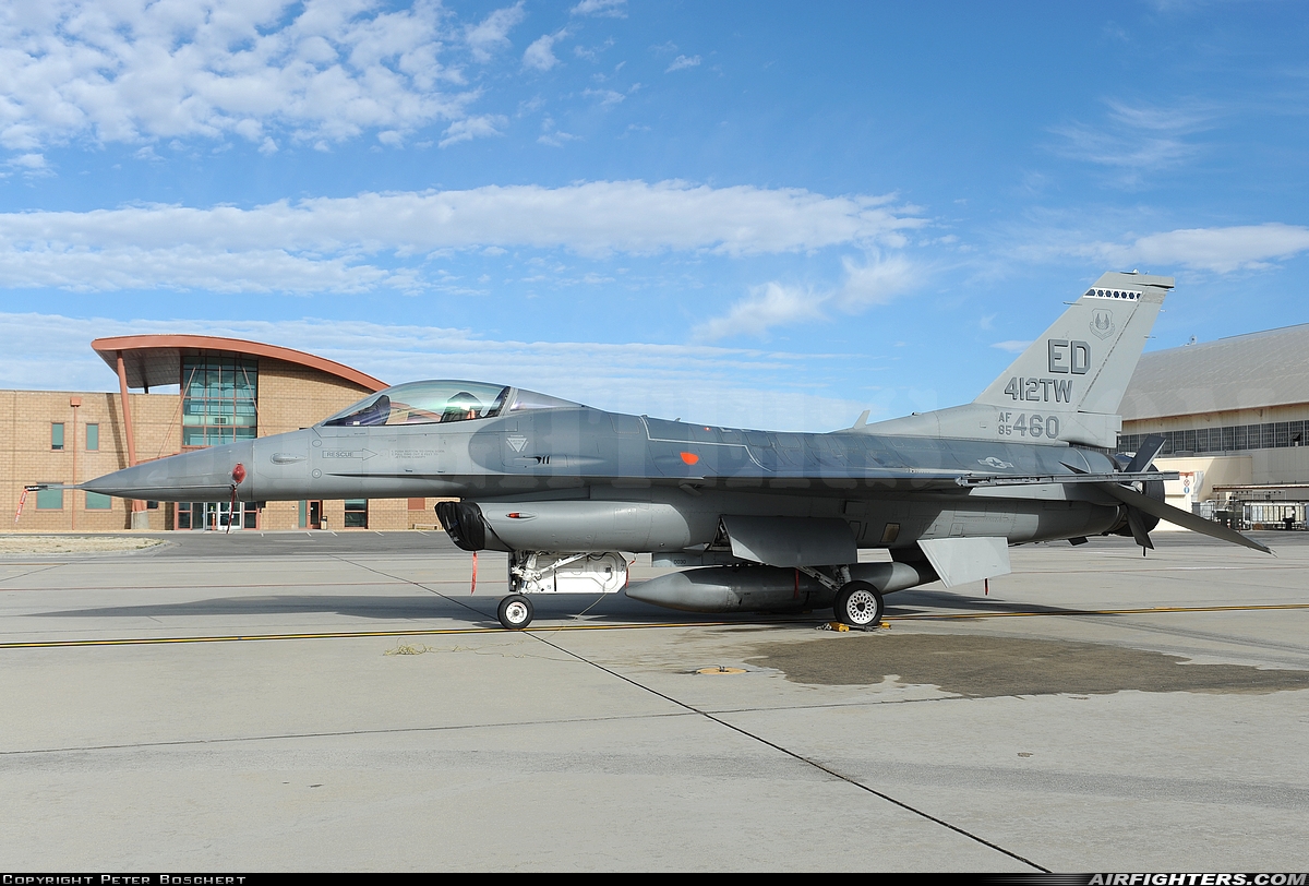 USA - Air Force General Dynamics F-16C Fighting Falcon 85-1460 at Edwards - AFB (EDW / KEDW), USA