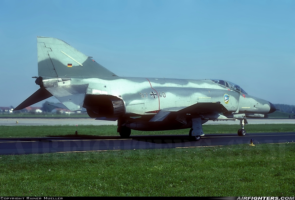 Germany - Air Force McDonnell Douglas F-4F Phantom II 37+40 at Neuburg - Zell (ETSN), Germany